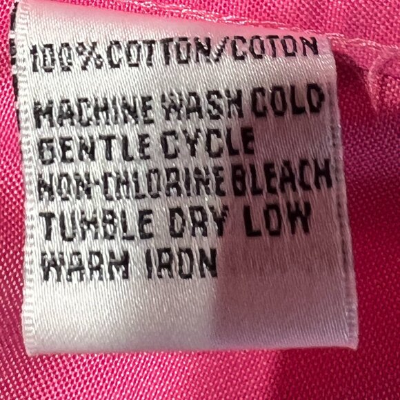 🌺Talbots Women's Pink Button-Down Shirt Size 10 100% Cotton Timeless Minimalist - Picture 5 of 9